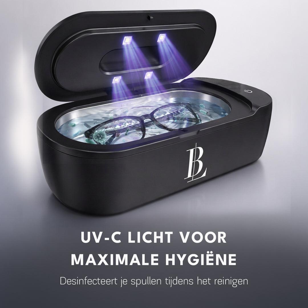 Ultrasoon Reiniger met UV Desinfectie - Brillen en Sieraden - Blissify