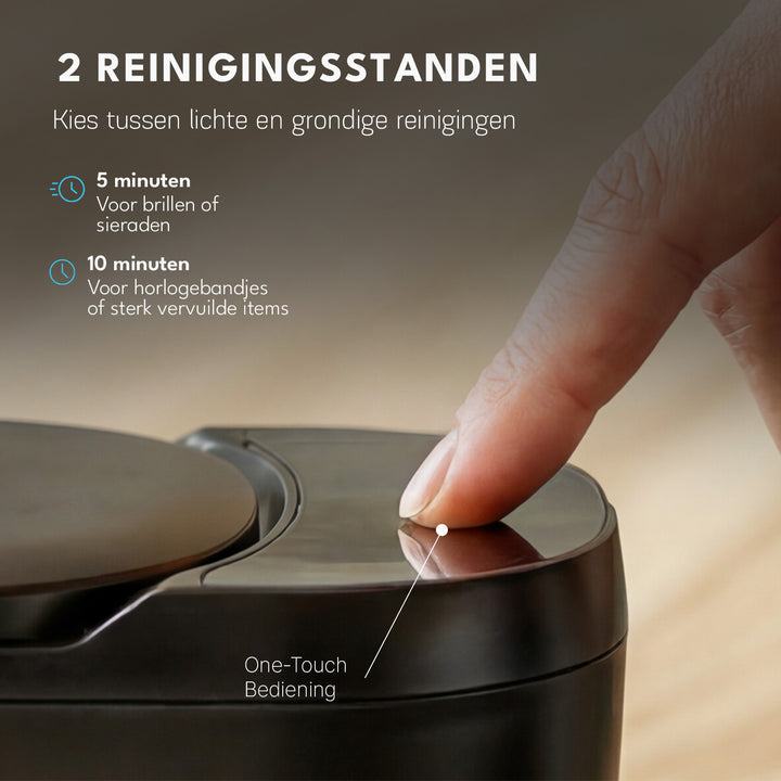 Ultrasoon Reiniger met UV Desinfectie - Brillen en Sieraden - Blissify
