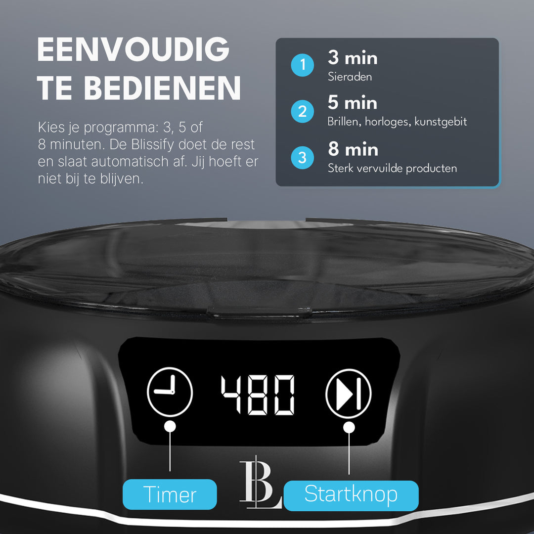 Ultrasoon Reiniger - 700ML - Brillen en Sieraden - Blissify